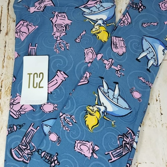 LuLaRoe Pants - RARE LLR TC2 Alice In Wonderland Disney Leggings